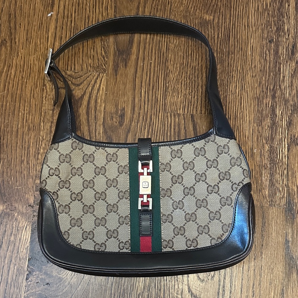 Gucci Jackie 1961 medium Beige and Brown Monogram Bag